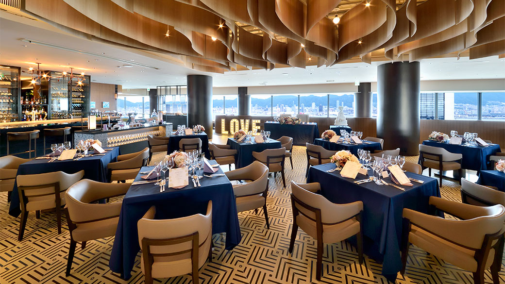 スカイグリルブッフェ Gococu 五国のめぐみ 会場のご紹介 ウエディング 神戸ポートピアホテル